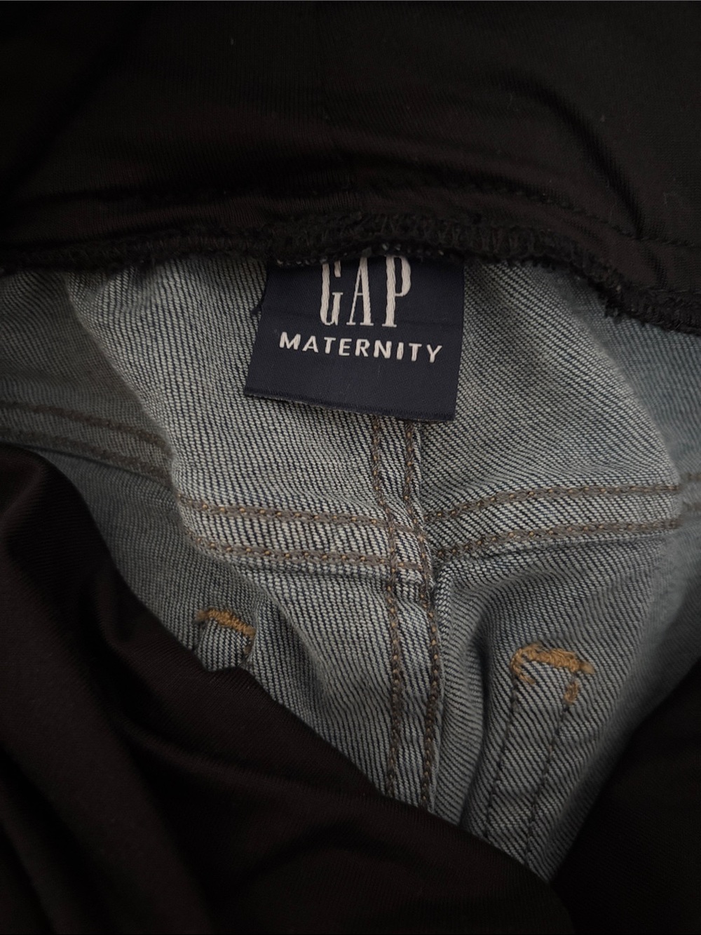GAP Maternity Full-Panel Vintage Slim Jeans with Adjustable Waist Size 32/14 EUC - Picture 4 of 6